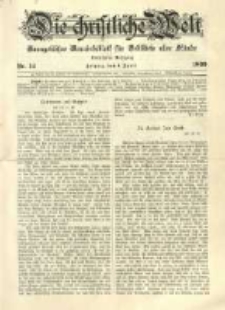 Die Christliche Welt: evangelisches Gemeindeblatt für Gebildete aller Stände. 1899.04.06 Jg.13 Nr.14