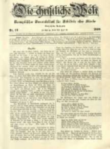 Die Christliche Welt: evangelisches Gemeindeblatt für Gebildete aller Stände. 1899.04.20 Jg.13 Nr.16