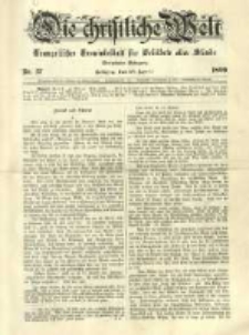 Die Christliche Welt: evangelisches Gemeindeblatt f&uuml;r Gebildete aller St&auml;nde. 1899.04.27 Jg.13 Nr.17