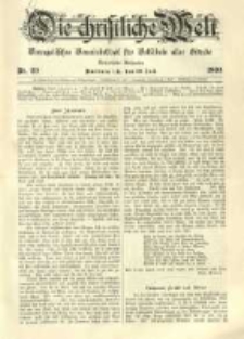 Die Christliche Welt: evangelisches Gemeindeblatt f&uuml;r Gebildete aller St&auml;nde. 1899.07.20 Jg.13 Nr.29
