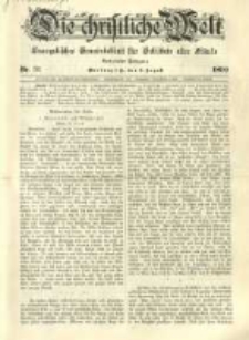 Die Christliche Welt: evangelisches Gemeindeblatt f&uuml;r Gebildete aller St&auml;nde. 1899.08.03 Jg.13 Nr.31