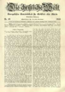 Die Christliche Welt: evangelisches Gemeindeblatt f&uuml;r Gebildete aller St&auml;nde. 1899.10.26 Jg.13 Nr.43