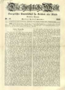 Die Christliche Welt: evangelisches Gemeindeblatt f&uuml;r Gebildete aller St&auml;nde. 1899.11.09 Jg.13 Nr.45