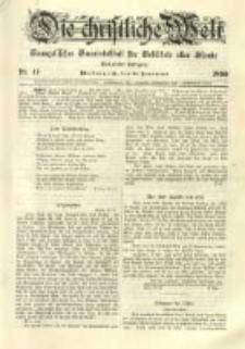 Die Christliche Welt: evangelisches Gemeindeblatt f&uuml;r Gebildete aller St&auml;nde. 1899.11.23 Jg.13 Nr.47