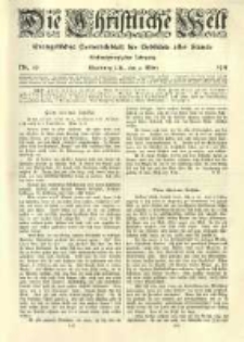 Die Christliche Welt: evangelisches Gemeindeblatt f&uuml;r Gebildete aller St&auml;nde. 1911.03.09 Jg.25 Nr.10