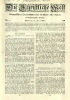 Die Christliche Welt: evangelisches Gemeindeblatt für Gebildete aller Stände. 1911.03.16 Jg.25 Nr.11