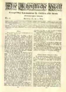 Die Christliche Welt: evangelisches Gemeindeblatt f&uuml;r Gebildete aller St&auml;nde. 1911.03.23 Jg.25 Nr.12