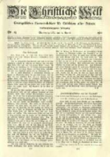 Die Christliche Welt: evangelisches Gemeindeblatt für Gebildete aller Stände. 1911.04.06 Jg.25 Nr.14