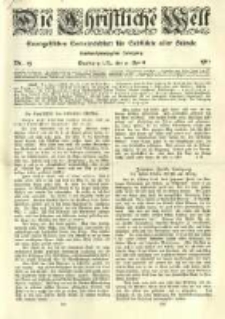 Die Christliche Welt: evangelisches Gemeindeblatt f&uuml;r Gebildete aller St&auml;nde. 1911.04.13 Jg.25 Nr.15