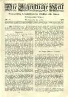 Die Christliche Welt: evangelisches Gemeindeblatt für Gebildete aller Stände. 1911.06.01 Jg.25 Nr.22