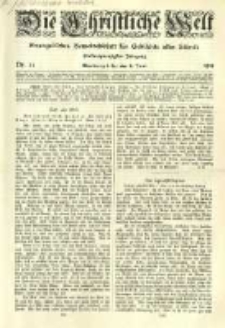 Die Christliche Welt: evangelisches Gemeindeblatt f&uuml;r Gebildete aller St&auml;nde. 1911.06.08 Jg.25 Nr.23