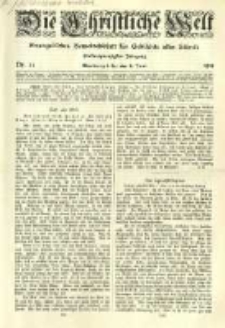 Die Christliche Welt: evangelisches Gemeindeblatt für Gebildete aller Stände. 1911.06.08 Jg.25 Nr.23