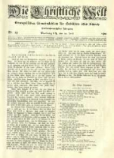 Die Christliche Welt: evangelisches Gemeindeblatt f&uuml;r Gebildete aller St&auml;nde. 1911.07.20 Jg.25 Nr.29