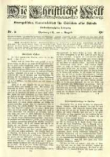 Die Christliche Welt: evangelisches Gemeindeblatt f&uuml;r Gebildete aller St&auml;nde. 1911.08.03 Jg.25 Nr.31