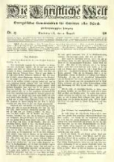 Die Christliche Welt: evangelisches Gemeindeblatt für Gebildete aller Stände. 1911.08.31 Jg.25 Nr.35