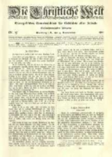 Die Christliche Welt: evangelisches Gemeindeblatt f&uuml;r Gebildete aller St&auml;nde. 1911.09.14 Jg.25 Nr.37