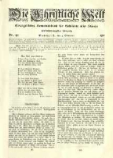 Die Christliche Welt: evangelisches Gemeindeblatt f&uuml;r Gebildete aller St&auml;nde. 1911.10.05 Jg.25 Nr.40