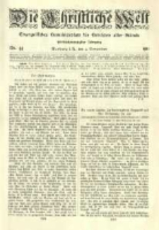 Die Christliche Welt: evangelisches Gemeindeblatt für Gebildete aller Stände. 1911.11.02 Jg.25 Nr.44