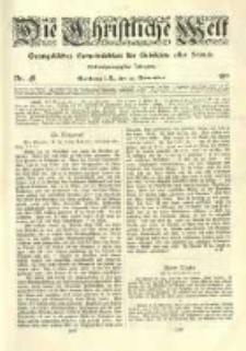 Die Christliche Welt: evangelisches Gemeindeblatt f&uuml;r Gebildete aller St&auml;nde. 1911.11.30 Jg.25 Nr.48