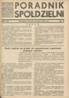 Poradnik Sp&oacute;łdzielni: organ Związku Sp&oacute;łdzielni Rolniczych i Zarobkowo-Gospodarczych Rzczpl.Polskiej: dwutygodnik dla sp&oacute;łdzielni kredytowych 1938.09.20 R.45 Nr18
