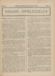 Rolnik-Sp&oacute;łdzielca 1926.06.27 R.3 Nr13