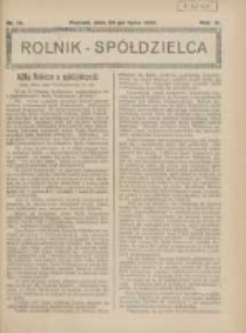 Rolnik-Sp&oacute;łdzielca 1926.07.25 R.3 Nr15