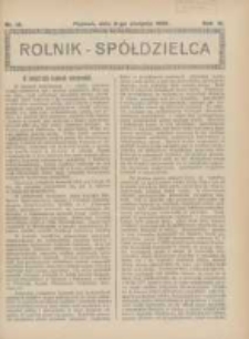 Rolnik-Spółdzielca 1926.08.08 R.3 Nr16