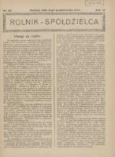 Rolnik-Sp&oacute;łdzielca 1926.10.03 R.3 Nr20
