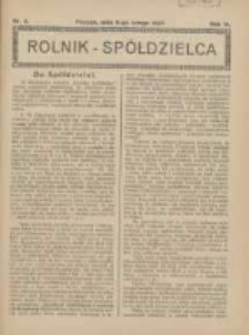 Rolnik-Spółdzielca 1927.02.06 R.4 Nr3