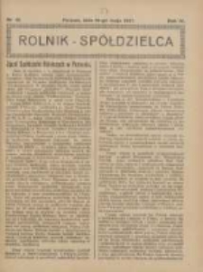 Rolnik-Sp&oacute;łdzielca 1927.05.15 R.4 Nr10