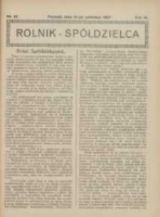 Rolnik-Sp&oacute;łdzielca 1927.06.12 R.4 Nr12