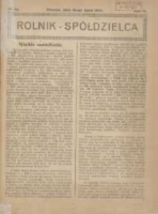 Rolnik-Sp&oacute;łdzielca 1927.07.10 R.4 Nr14