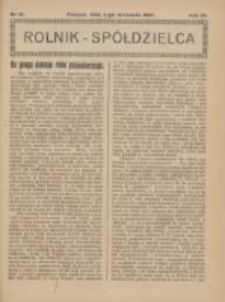 Rolnik-Spółdzielca 1927.09.04 R.4 Nr18