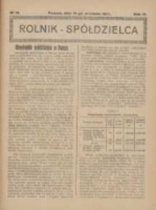 Rolnik-Sp&oacute;łdzielca 1927.09.18 R.4 Nr19