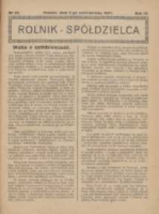 Rolnik-Sp&oacute;łdzielca 1927.10.02 R.4 Nr20