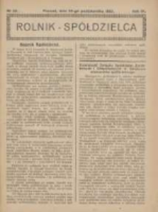 Rolnik-Spółdzielca 1927.10.30 R.4 Nr22