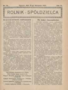 Rolnik-Sp&oacute;łdzielca 1927.11.13 R.4 Nr23