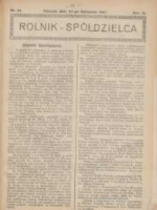 Rolnik-Sp&oacute;łdzielca 1927.11.27 R.4 Nr24