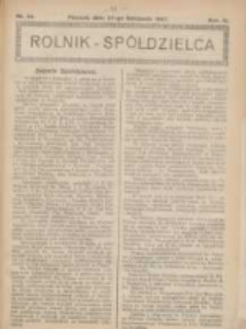 Rolnik-Spółdzielca 1927.11.27 R.4 Nr24