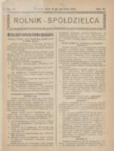 Rolnik-Sp&oacute;łdzielca 1927.12.11 R.4 Nr25