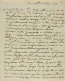 Z Warszawy 26.05.1770