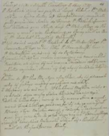 Exerpt z listu z Szląka Cesarskiego 05.12.1770