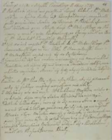 Exerpt z listu z Szląka Cesarskiego 05.12.1770