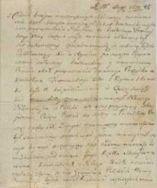 Z Warszawy 22.08.1771