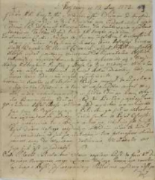 Z Warszawy 13.08.1772