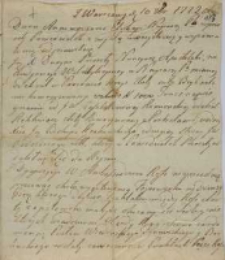 Z Warszawy 10.09.1772