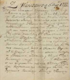 Z Warszawy 05.08.1773