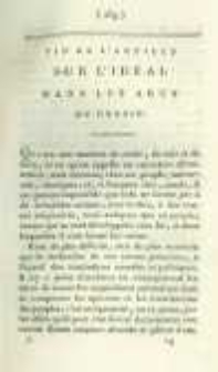 Archives littéraires de l'Europe: ou mélanges de littérature, d'histoire et de philosophie par une société de gens de lettres. Suivis d'une Gazette littéraire universelle. 1805 T.7 No.21