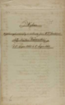 Wykaz wypłaconych pieniędzy na rachunek Jaśnie Wielmożnych Dziedzic&oacute;w z Kassy Majętności K&oacute;rnickiej od 1o lipca 1862 do 1o lipca 1863