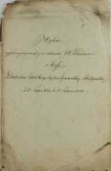 Wykaz wypłaconych pieniędzy na rachunek JW Dziedzic&oacute;w z Kassy Dochod&oacute;w lasu Zwolskiego, Majętności Granowskiej i Trzebawskiej od 1o lipca 1863 do 1o lipca 1864
